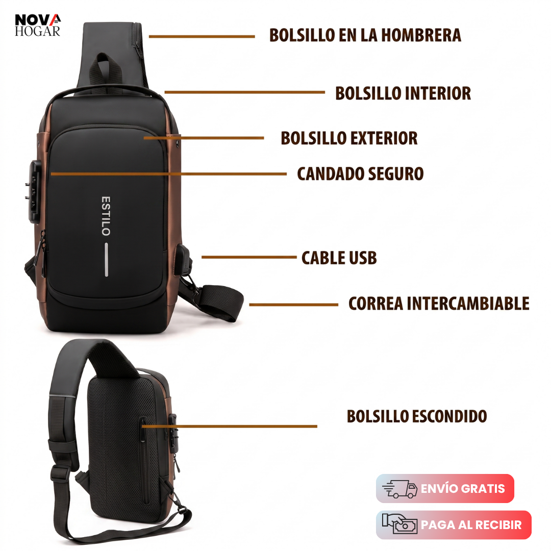 SafeGuard Pro™ Bolso De Pecho Antirrobo Impermeable