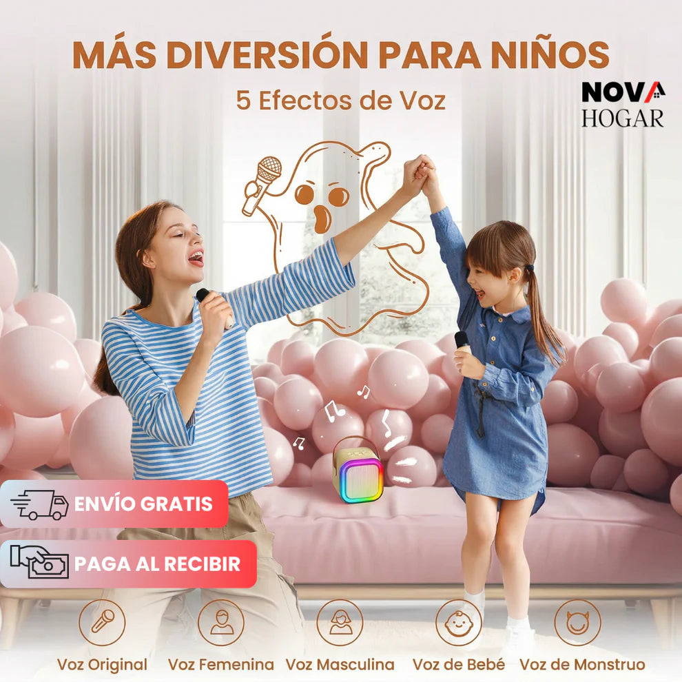 K-PopStar ™ Altavoz Infantil Bluetooth con 1 Micrófono
