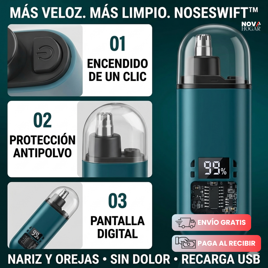 NoseSwift™ Depilador Digital De Nariz Y Orejas