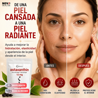 Astaxanthin En Softgels Suplemento Antioxidante De Alta Potencia