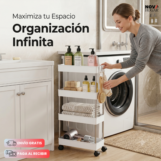 SlimSpace™ Organizador Delgado Con Ruedas Multiusos