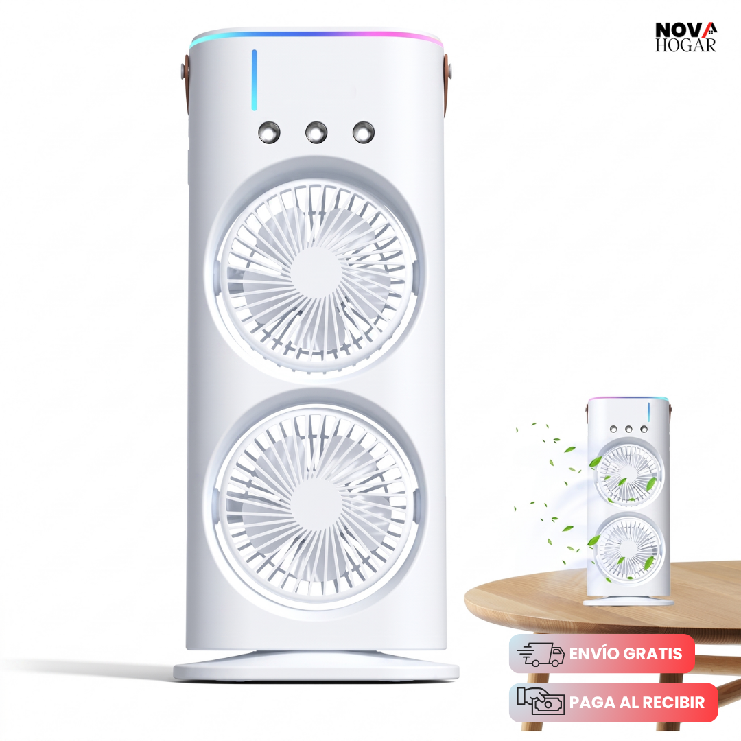 IceBreeze™ Ventilador Dual Con Humidificación Fresca