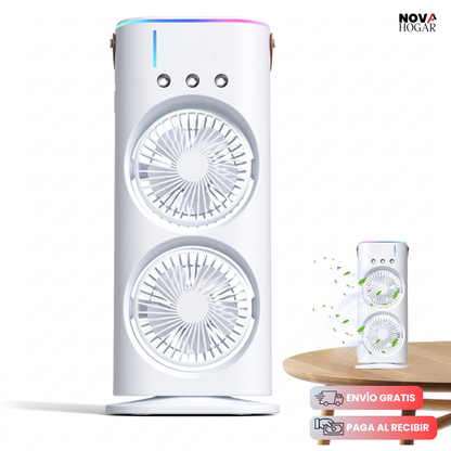 IceBreeze™ Ventilador Dual Con Humidificación Fresca