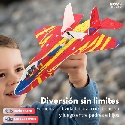 AeroGlide™ 2x1 Avión De Lanzamiento Para Niños