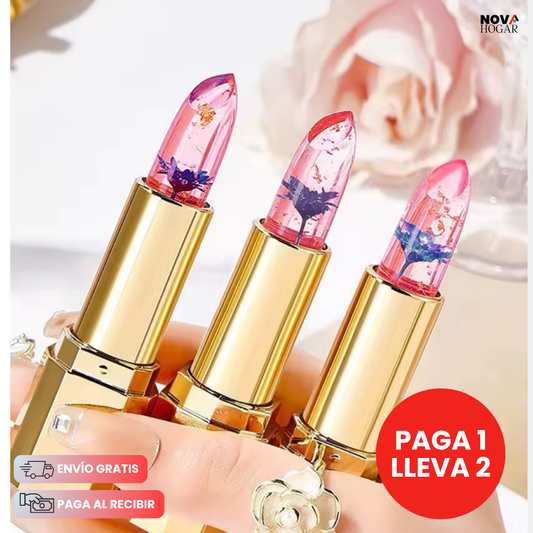 2x1 LushBloom™ Bálsamo Labial de Esencias Naturales