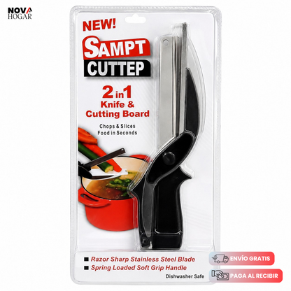 SliceMate™ 2 en 1 Cuchillo Con Tabla Integrada