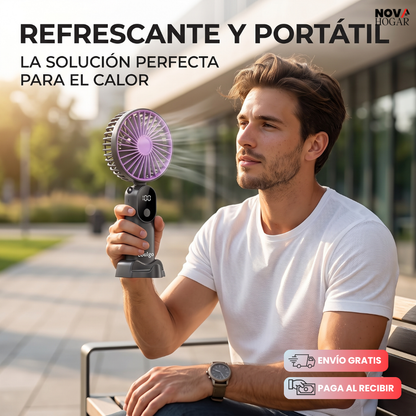 AirSmart™ Mini Ventilador Portátil Pantalla Digital