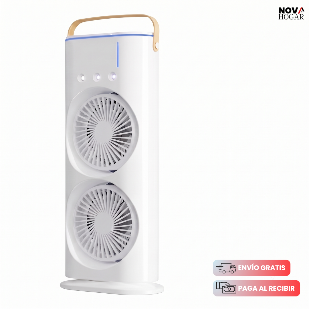 IceBreeze™ Ventilador Dual Con Humidificación Fresca