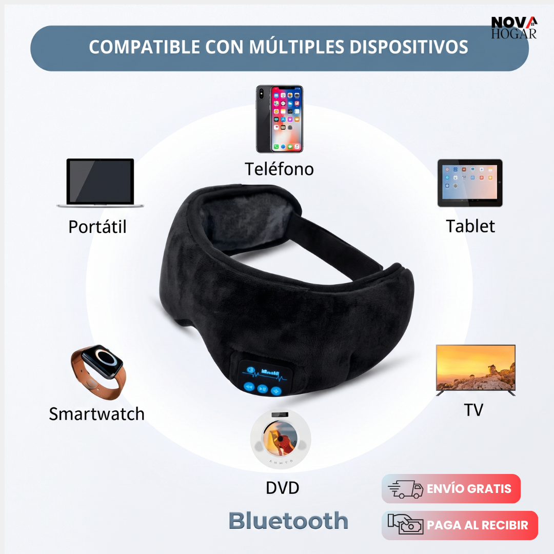 SlumberBeat™ Antifaz Para Sueño Reparador
