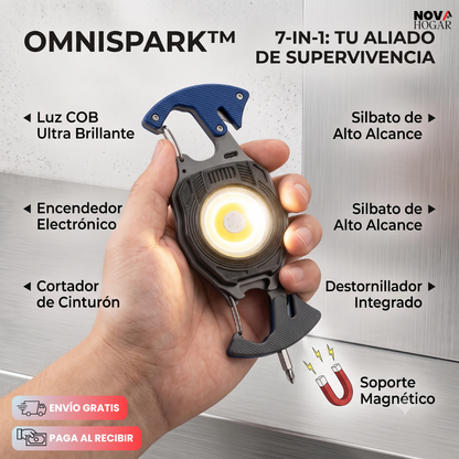 OmniSpark™ Linterna De Bolsillo Multifuncional Todo En Uno
