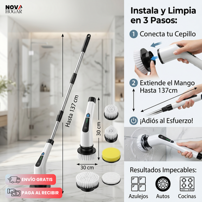 EasyGleam™ Cepillo Inalámbrico Limpieza Fácil
