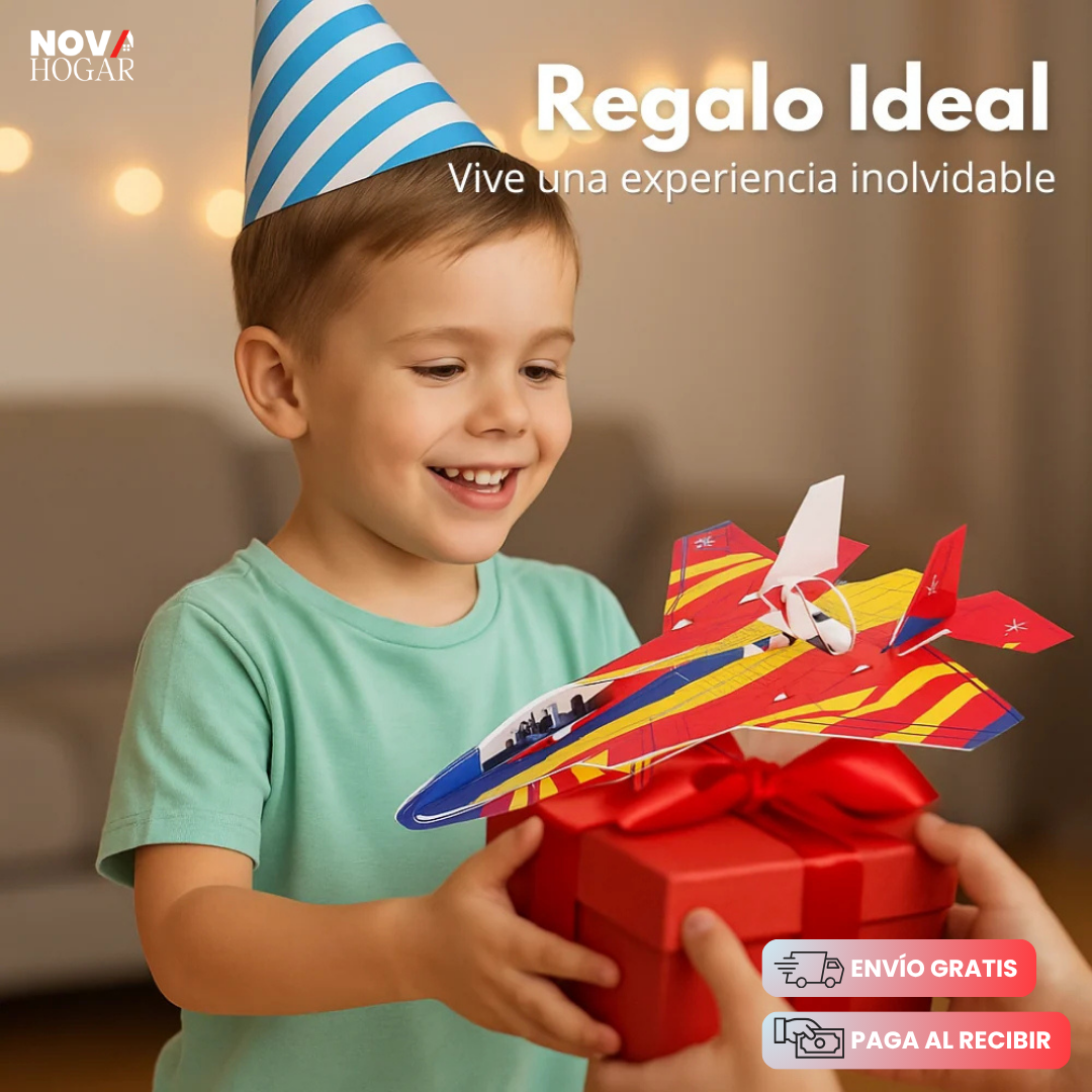 AeroGlide™ 2x1 Avión De Lanzamiento Para Niños