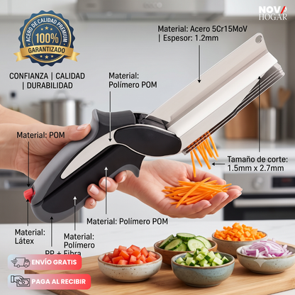 SliceMate™ 2 en 1 Cuchillo Con Tabla Integrada