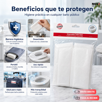 FlushShield™ Pack x20  Protector Higiénico Para Inodoro