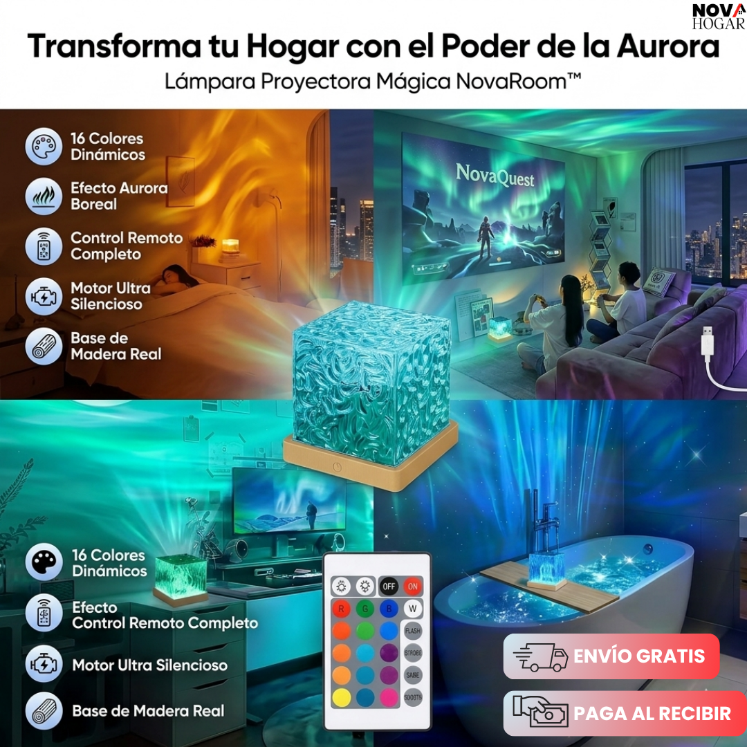 NovaRoom™ Lámpara Impresionantes Auroras Boreales
