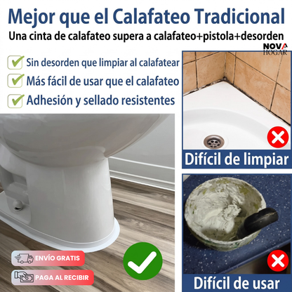 QuickCaulk Strip™ Cinta Selladora Fácil Instalación