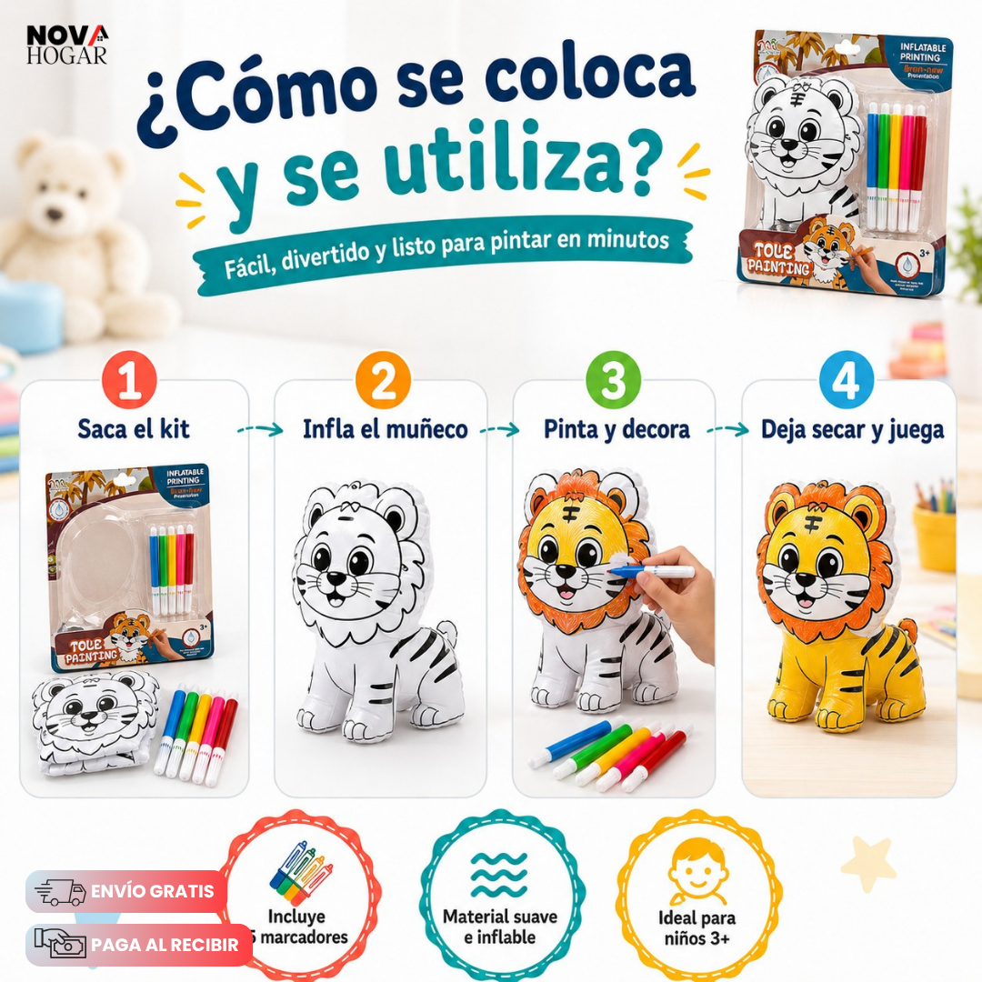 AirCanvas™ Juguete Inflable Para Pintar
