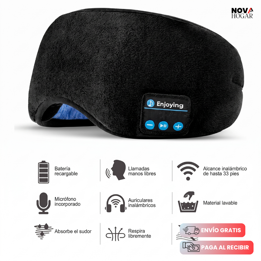 SlumberBeat™ Antifaz Para Sueño Reparador