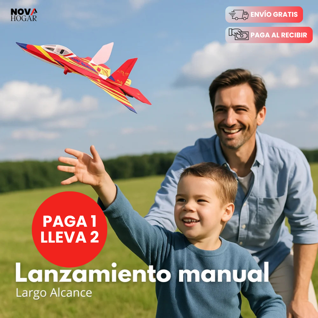 AeroGlide™ 2x1 Avión De Lanzamiento Para Niños