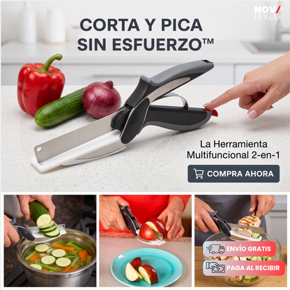 SliceMate™ 2 en 1 Cuchillo Con Tabla Integrada