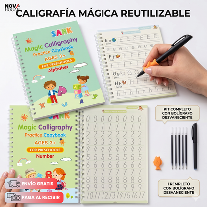 InkVanished™ Set De 4  Cuadernos Mágicos Reutilizables