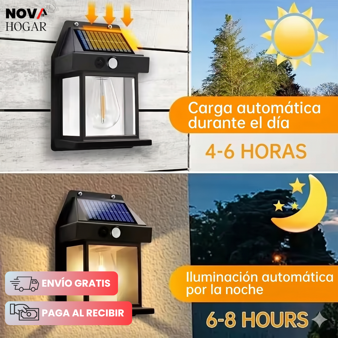 LuminaWall™ Foco Solar Inteligente Para Exterior