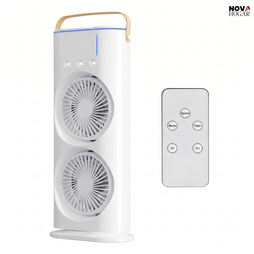 IceBreeze™ Ventilador Dual Con Humidificación Fresca