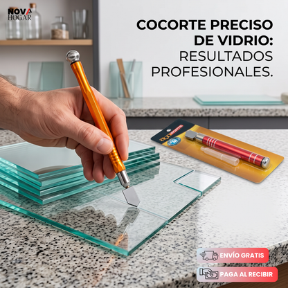 TungstenCore™ 2x1 Lápiz Cortador De Vidrio Profesional