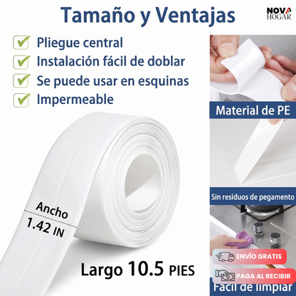 QuickCaulk Strip™ Cinta Selladora Fácil Instalación