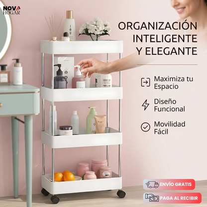 SlimSpace™ Organizador Delgado Con Ruedas Multiusos