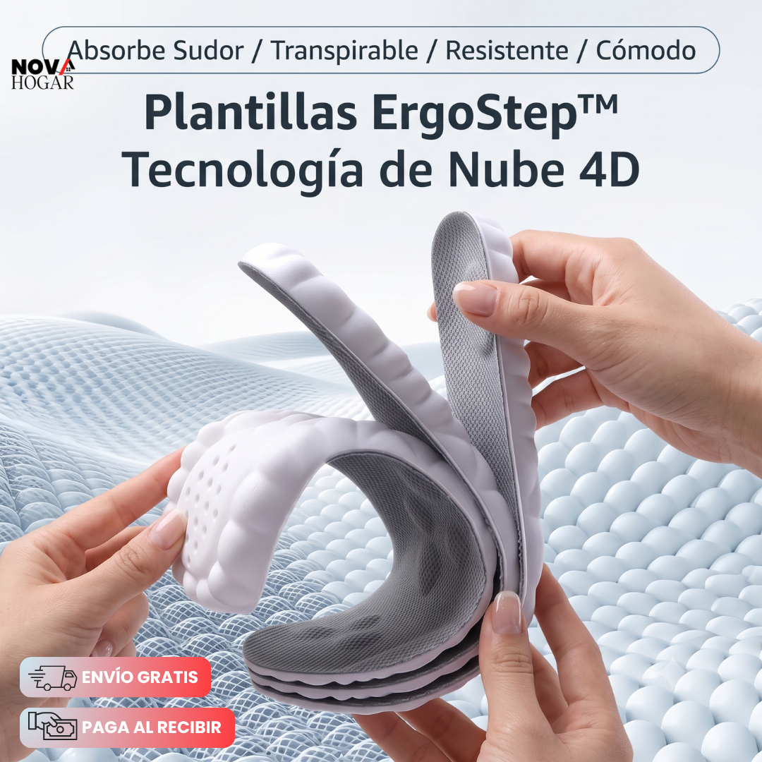 ErgoStep™ Plantillas Ortopédicas con Tecnología 4D Cloud