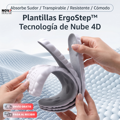 ErgoStep™ Plantillas Ortopédicas con Tecnología 4D Cloud