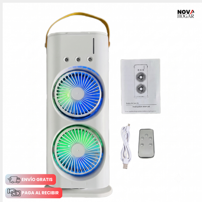 IceBreeze™ Ventilador Dual Con Humidificación Fresca
