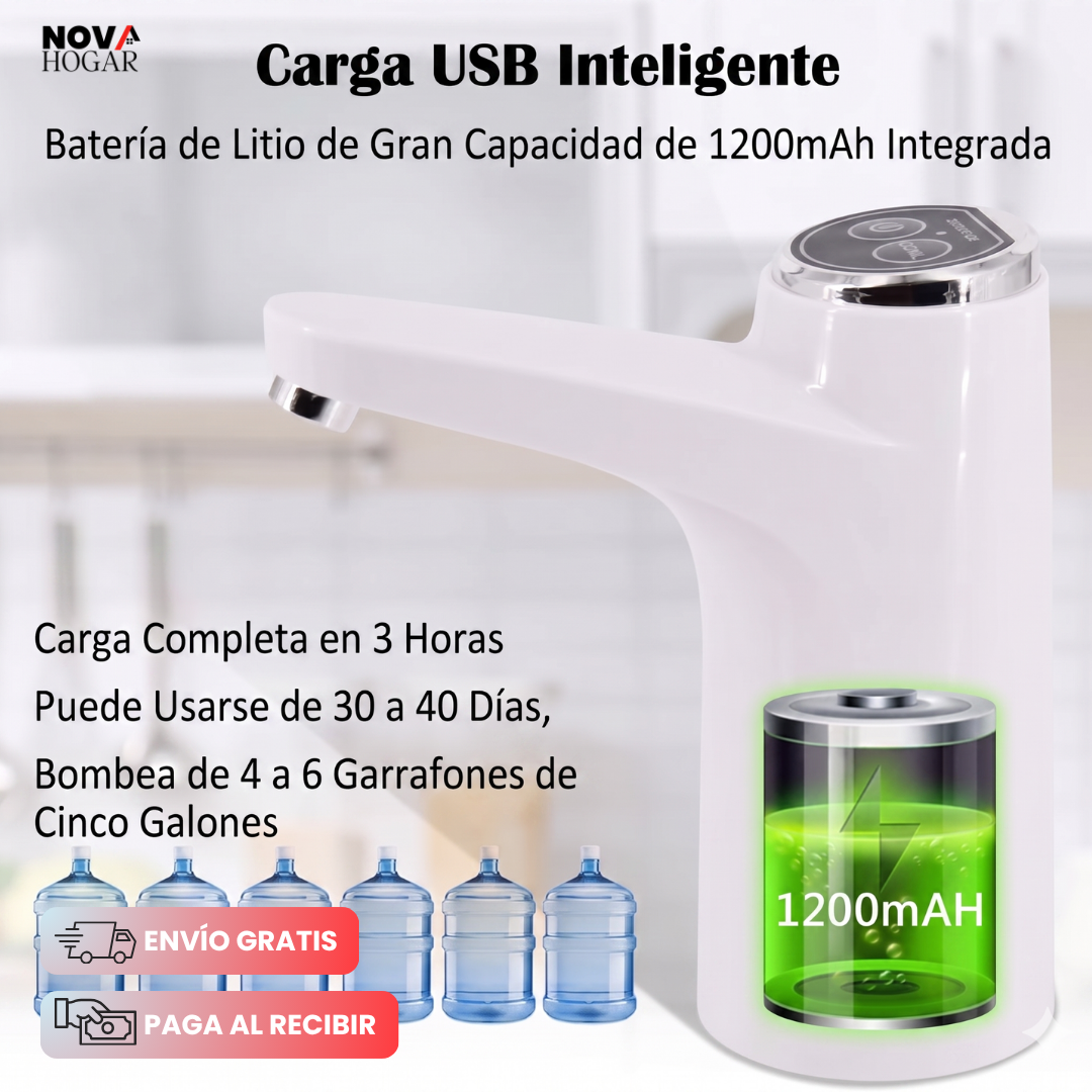 HydraTouch™ Dispensador Automático De Agua Recargable