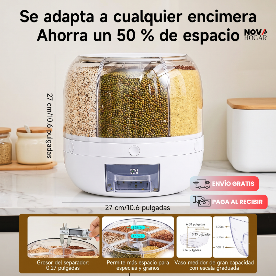 SpinPantry™ Organizador Hermético Para Cocina