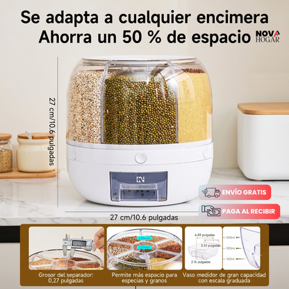 SpinPantry™ Organizador Hermético Para Cocina