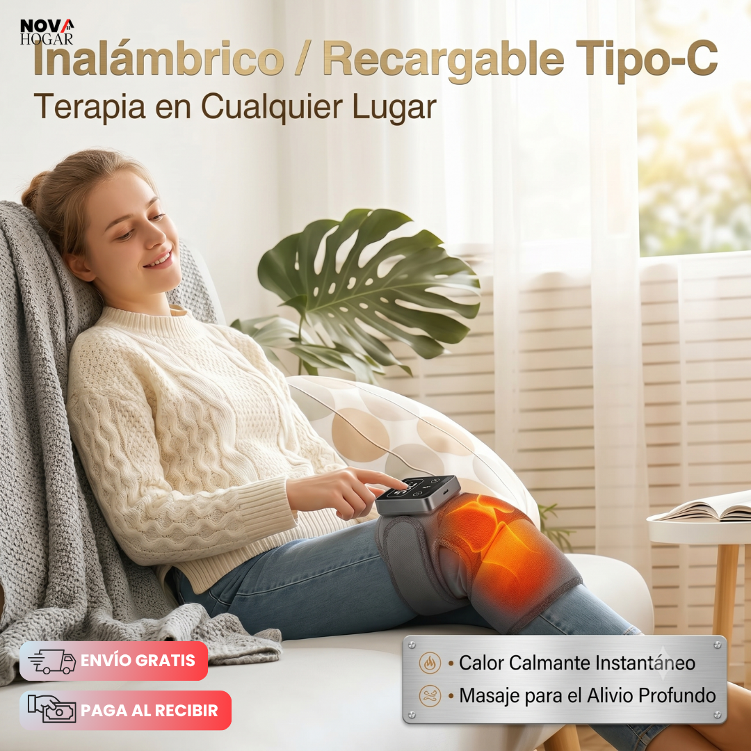 KneeRelief™ Rodillera Masajeadora Con Calor