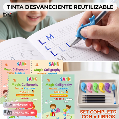 InkVanished™ Set De 4  Cuadernos Mágicos Reutilizables
