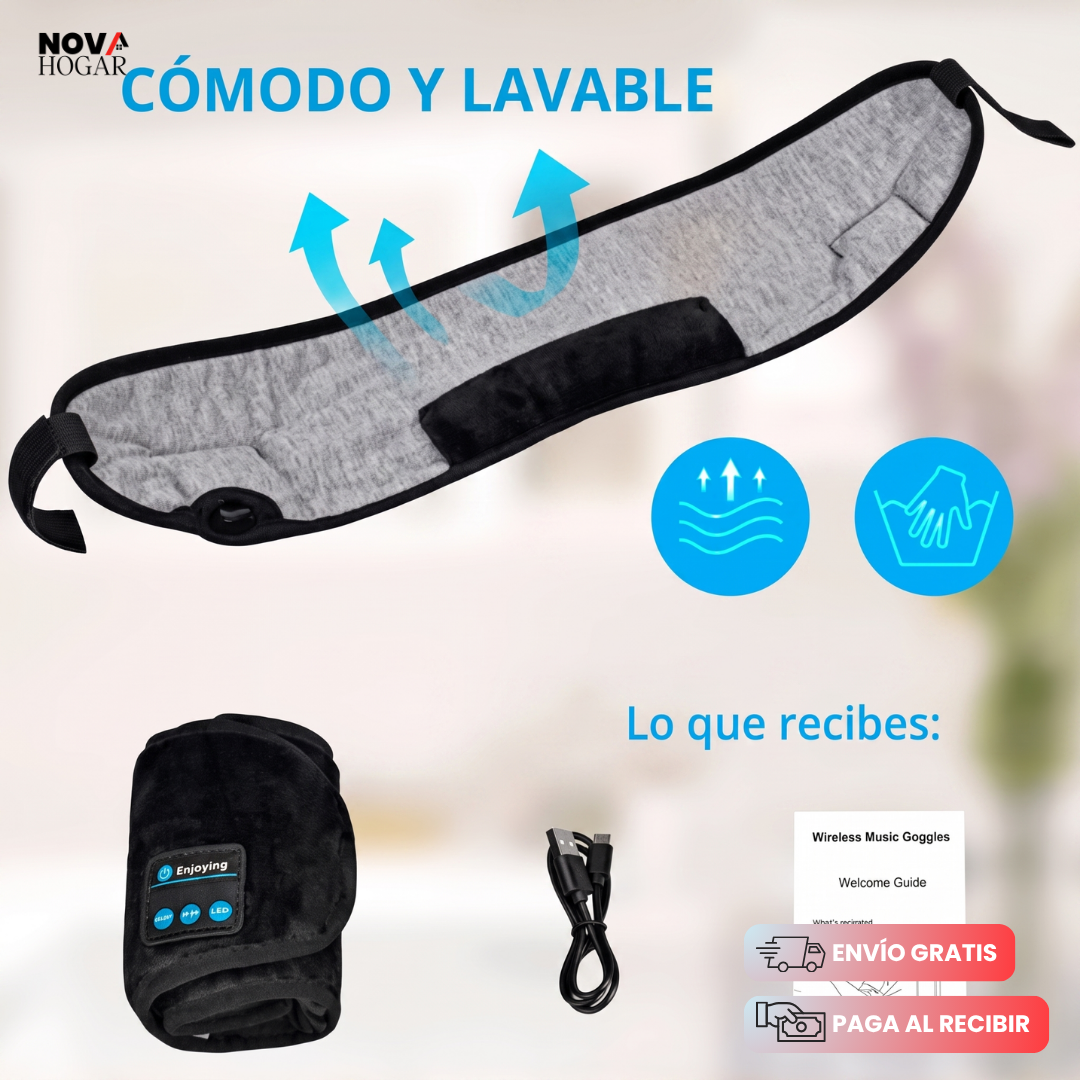 SlumberBeat™ Antifaz Para Sueño Reparador