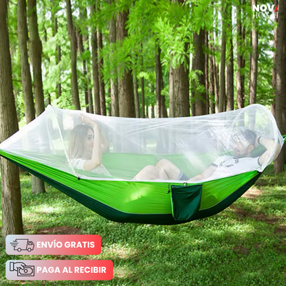 BugShield Hammock™ Hamaca Resistente Con Mosquitero