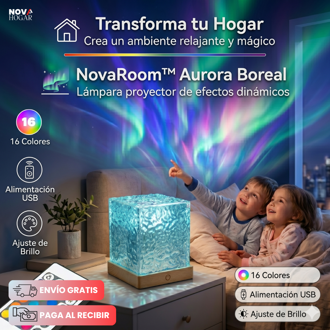 NovaRoom™ Lámpara Impresionantes Auroras Boreales