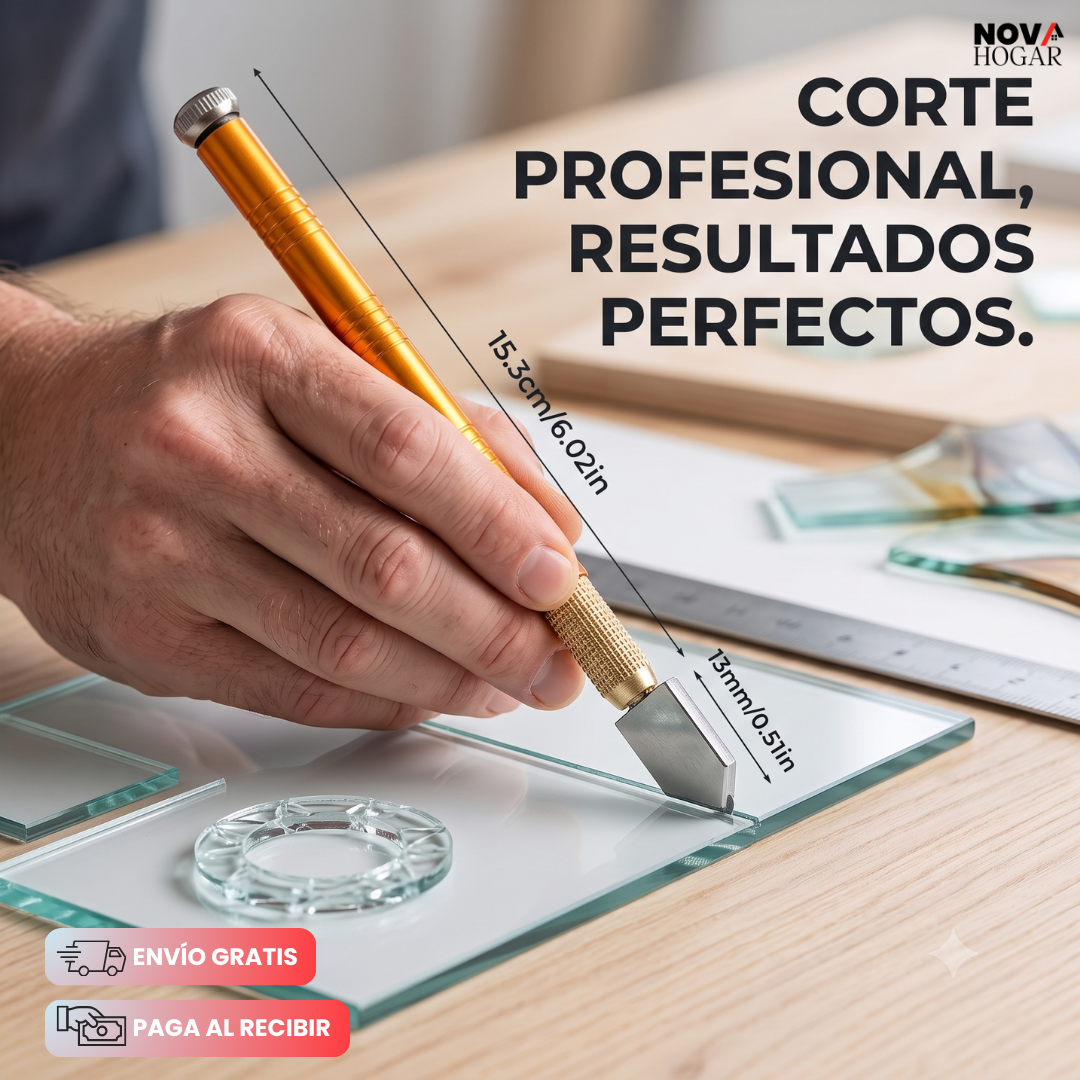 TungstenCore™ 2x1 Lápiz Cortador De Vidrio Profesional