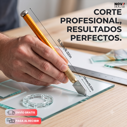 TungstenCore™ 2x1 Lápiz Cortador De Vidrio Profesional