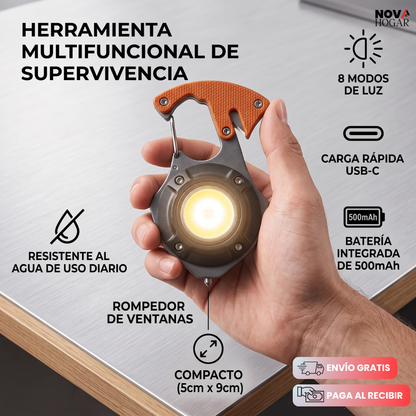 OmniSpark™ Linterna De Bolsillo Multifuncional Todo En Uno