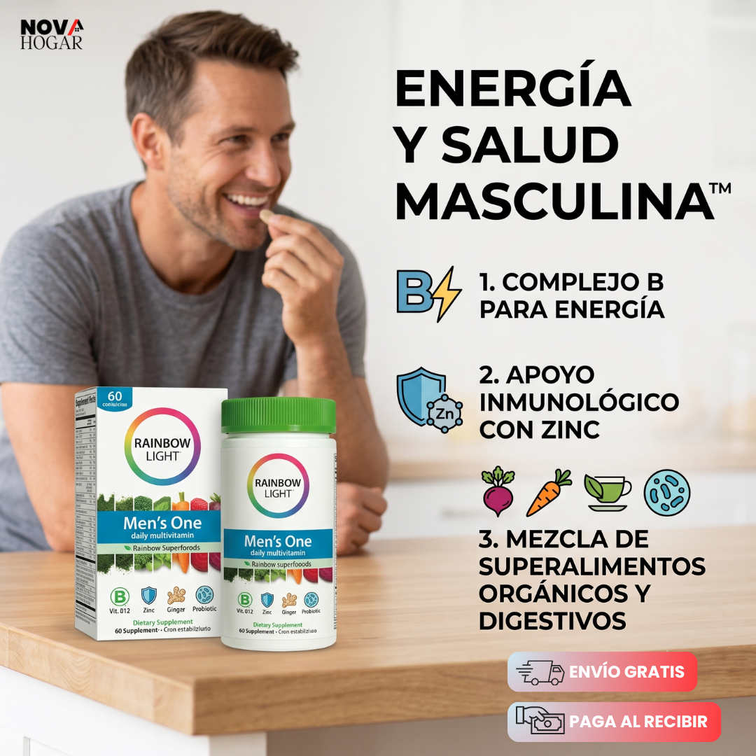 Rainbow Light Men's One Multivitamínico Natural Para Hombres