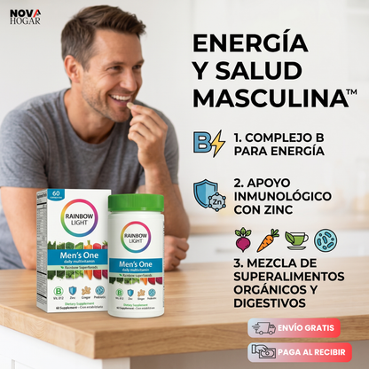 Rainbow Light Men's One Multivitamínico Natural Para Hombres