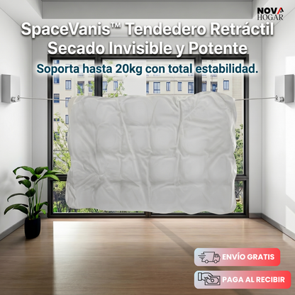 SpaceVanis™ Tendedero Retráctil Que Ahorra Espacio