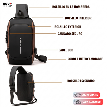 SafeGuard Pro™ Bolso De Pecho Antirrobo Impermeable
