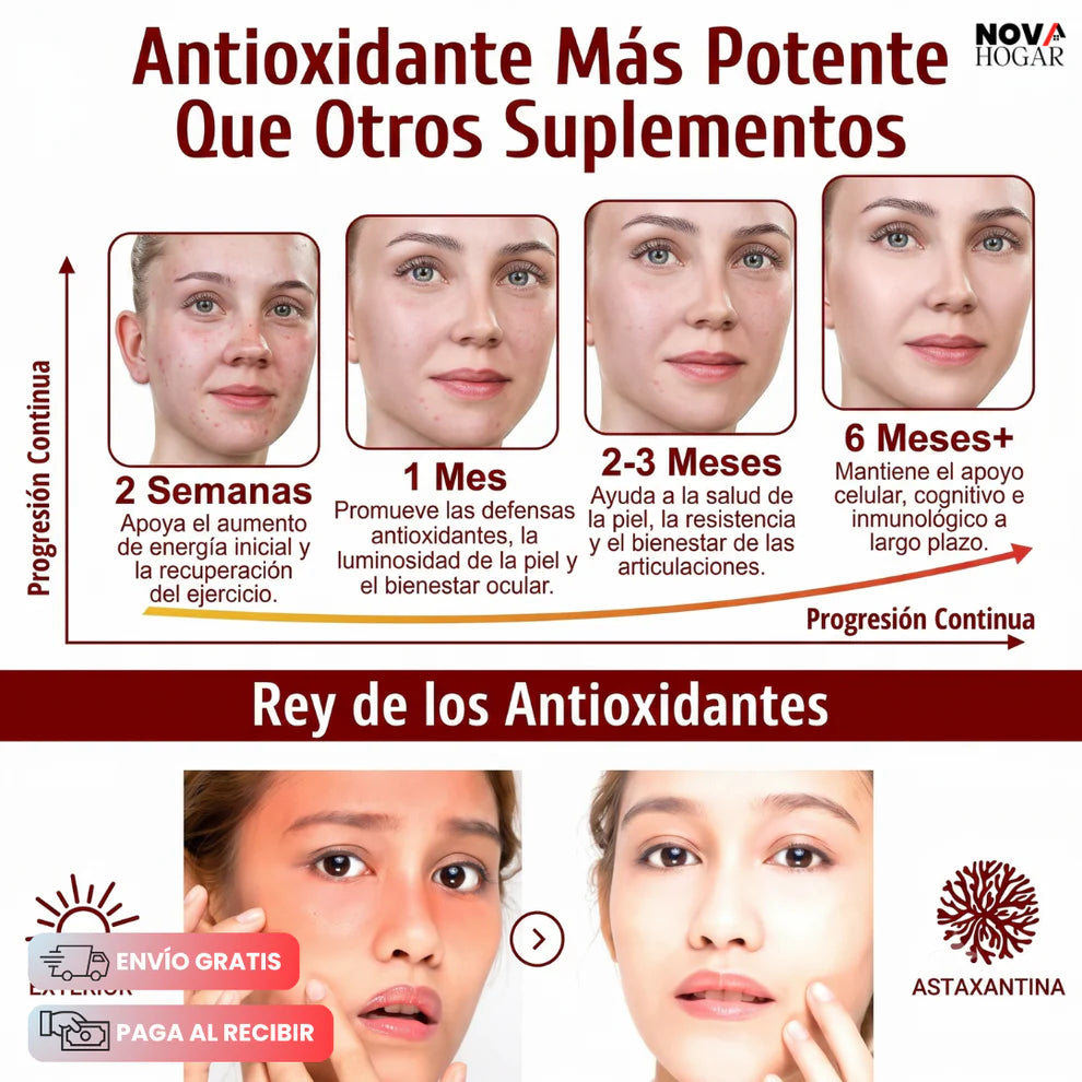 Astaxanthin En Softgels Suplemento Antioxidante De Alta Potencia