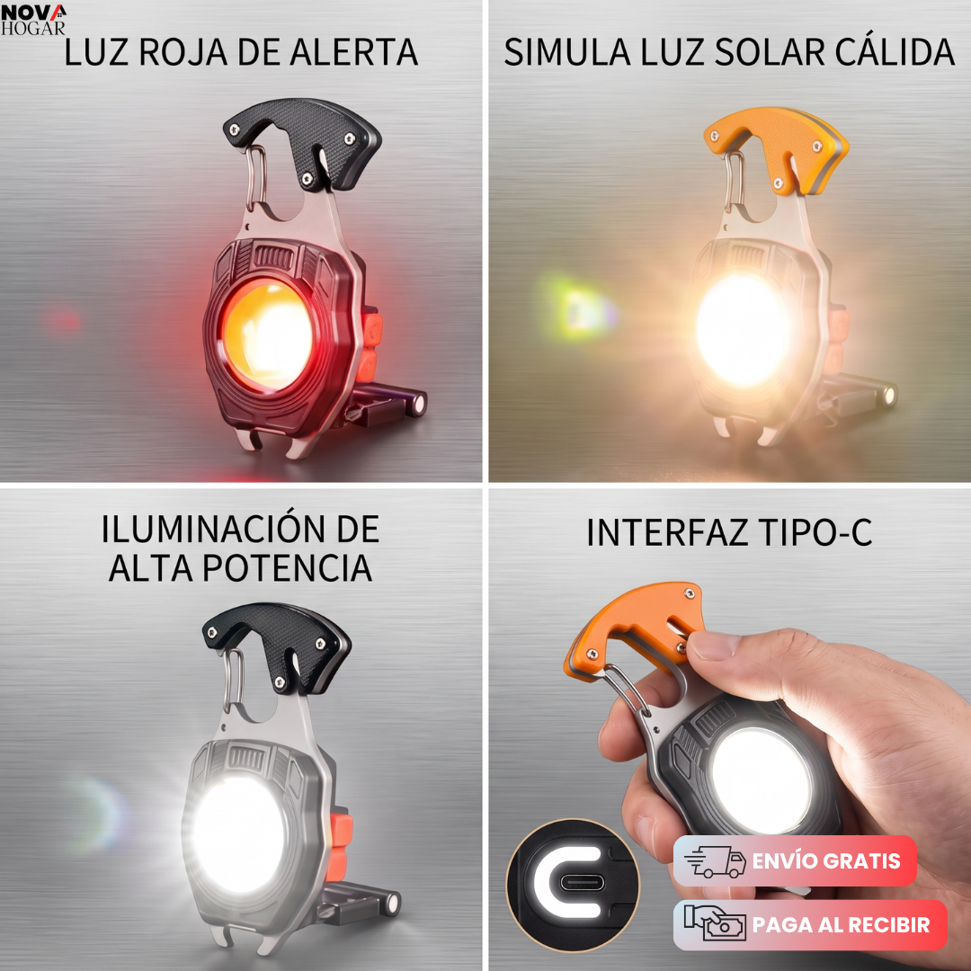 OmniSpark™ Linterna De Bolsillo Multifuncional Todo En Uno